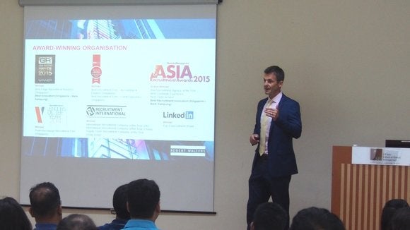 Toby Fowlston presenting Toby Fowlston presenting