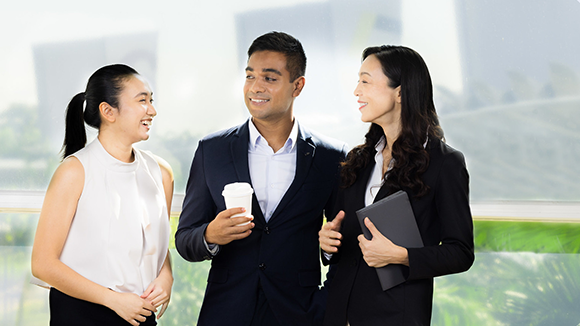 Why work for us Employees of Bridge Data centres at a Charity event