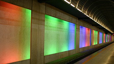 colourful-projecting-screens