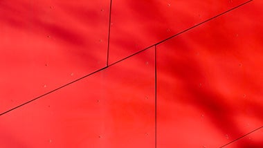 red irregular shaped tiles